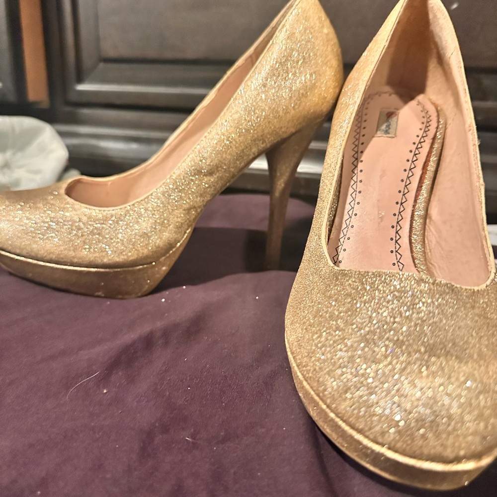 Gold heels